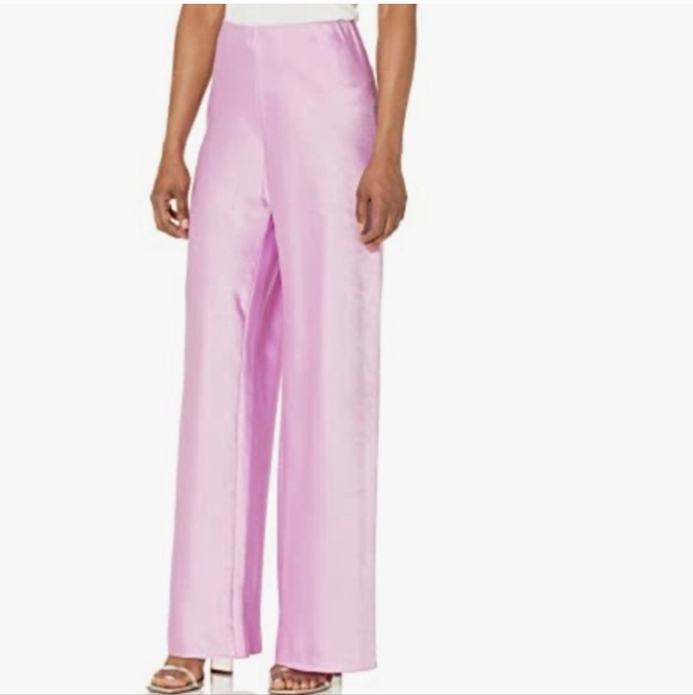 Vince NWT Lavender Wide-Leg Satin Pants